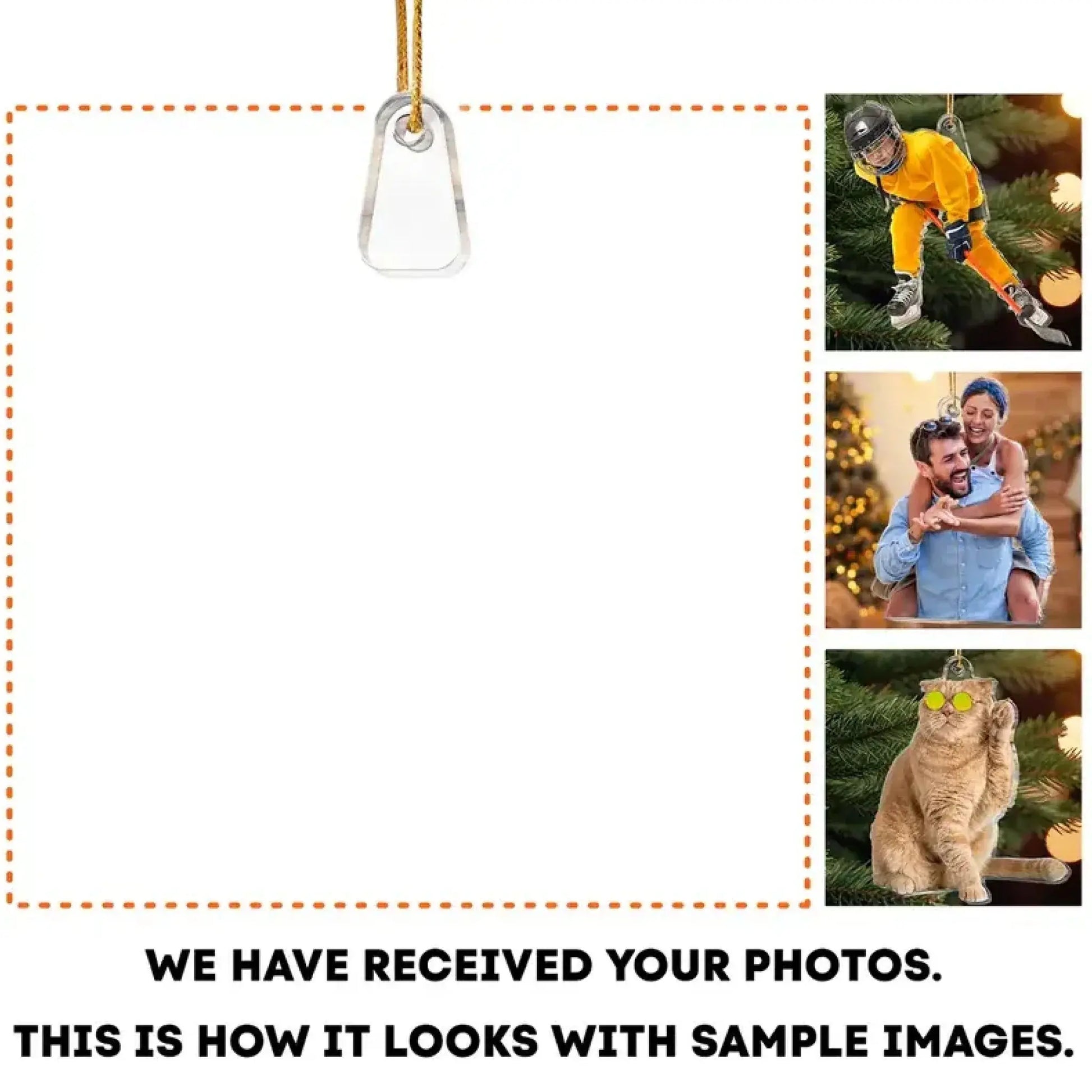 Custom Pet Photo Ornament – Personalized Acrylic Christmas Gift for Dog & Cat Lovers, Pet Memorial Keepsake for Pet Owners Printbelle