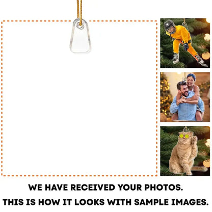Custom Pet Photo Ornament – Personalized Acrylic Christmas Gift for Dog & Cat Lovers, Pet Memorial Keepsake for Pet Owners Printbelle
