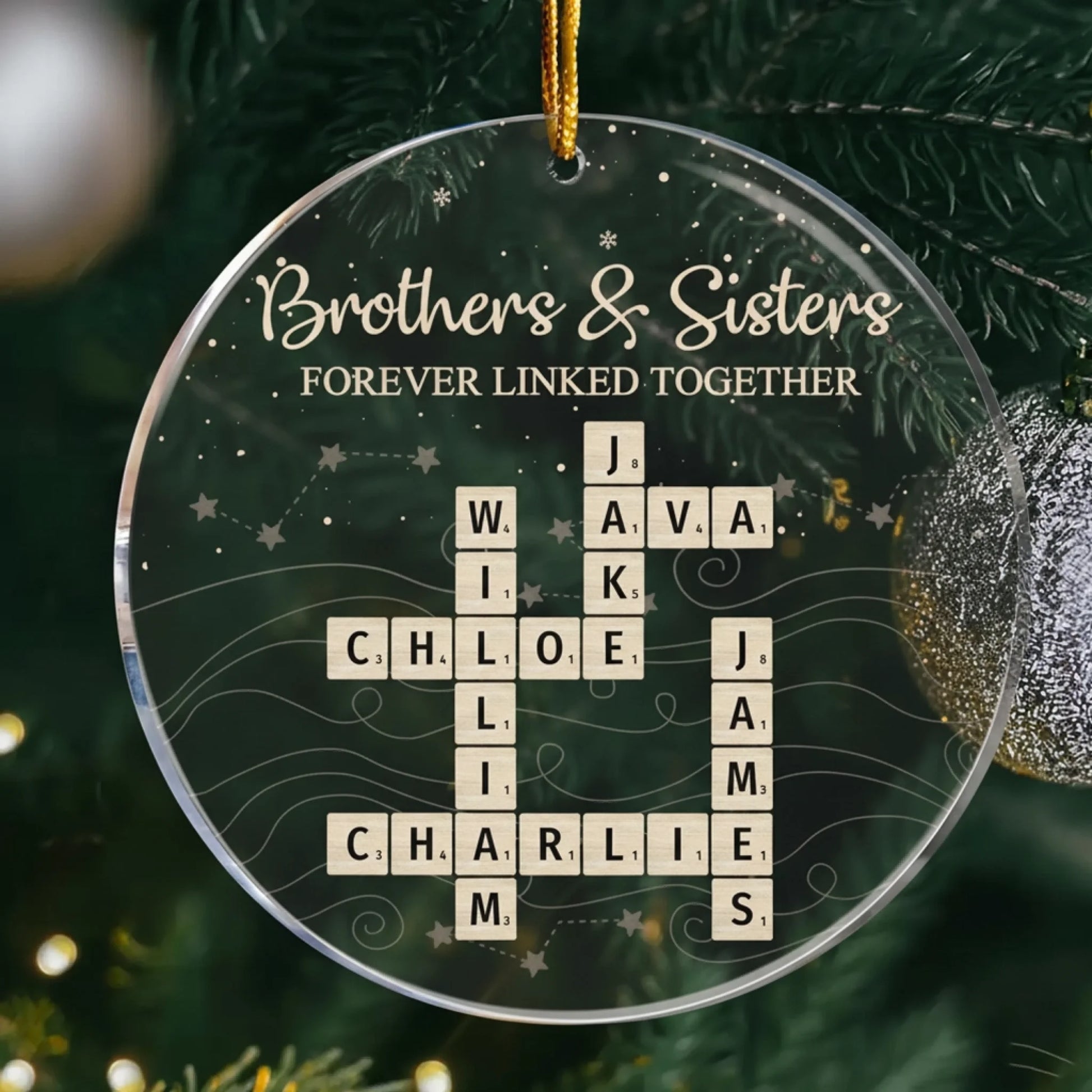 Brothers-_-Sisters-Forever-Linked-Together-Srabble-Ornament-Personalized-Acrylic-Ornament_1