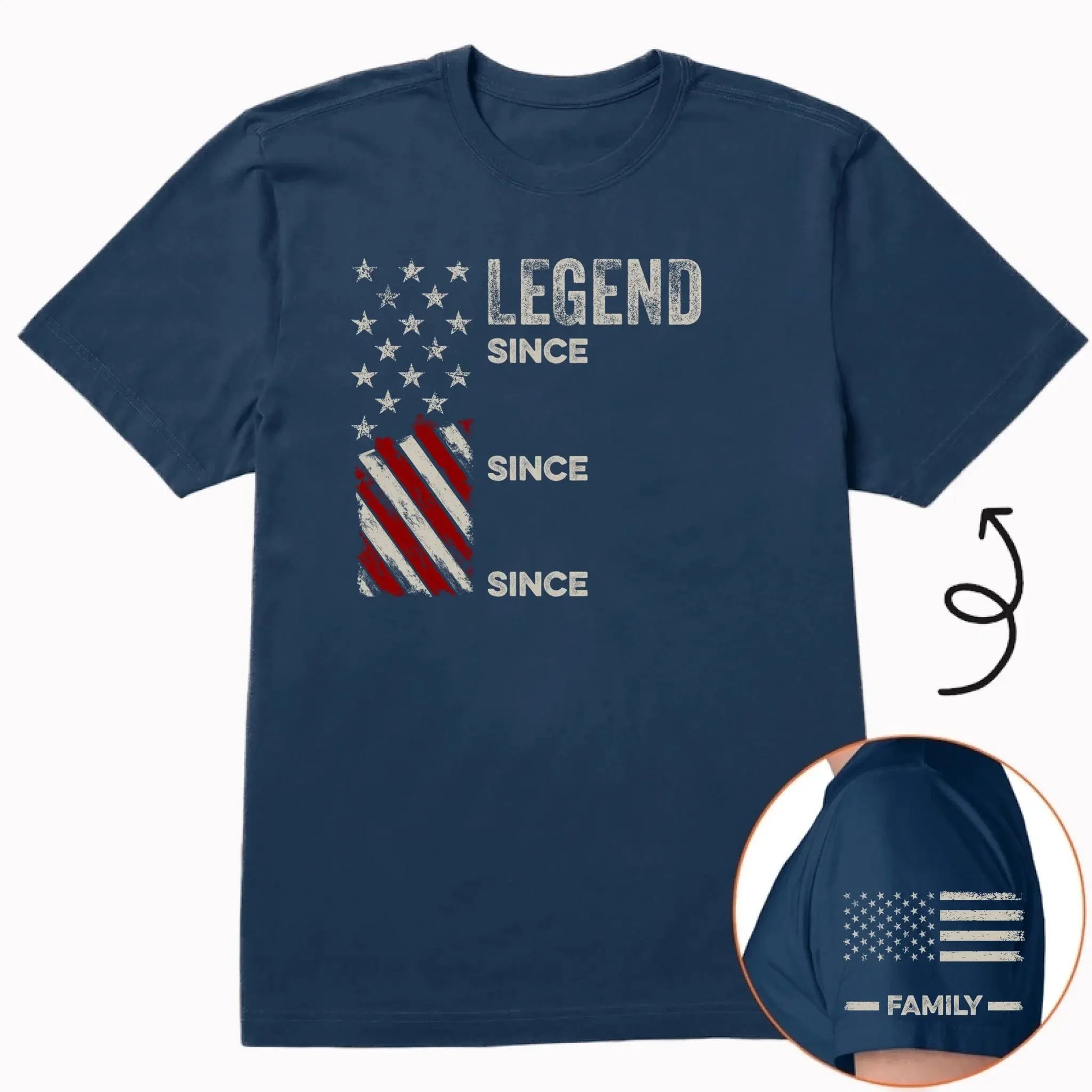 navy sleeve shirt